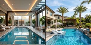 indoor and outdoor pools